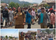 Gotong royong Pemerintah Desa Lolombulan Makasili bersama masyarakat.