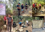 Progres pembangunan rabat beton jalan tani Lopana - Tawaang. (Foto: Istimewa/Dok. SUDARA.ID)