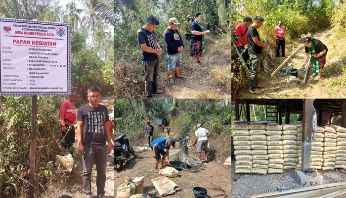 Pemdes Kumelembuai Satu Bangun Rabat Beton Jalan Tani Lopana – Tawaang