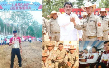 Aksi nyata dan keseriusan Yohanes Macpal saat mengikuti pembekalan intensif di Diklat Laskar Gerindra Sulut, siap memimpin gerakan militansi kader Tikala Manado. (Foto: untuk SUDARA.ID)