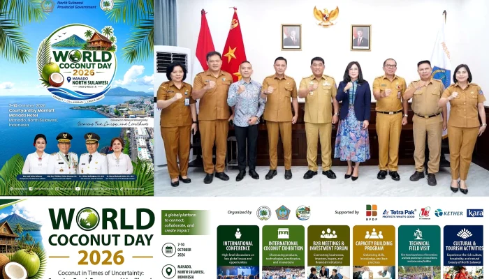 Tuan Rumah World Coconut Day 2026, Kukuhkan Sulut ‘Bumi Nyiur Melambai’ Poros Kelapa Dunia