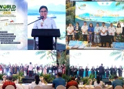Suasana Choir Competition dalam rangkaian World Coconut Day 2026 di Sulawesi Utara. Acara ini dihadiri oleh Gubernur Sulawesi Utara Mayjen TNI (Purn.) Yulius Selvanus, S.E., dan Ketua TP PKK Sulawesi Utara Ny. Anik Yulius Selvanus, Rabu (7/10), yang merajut harmoni suara sekaligus menyalakan semangat kebangkitan ekonomi kelapa daerah. (Foto: Istimewa)