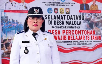 Penjabat Hukum Tua Desa Malola Cianly S Liando SPd MPd