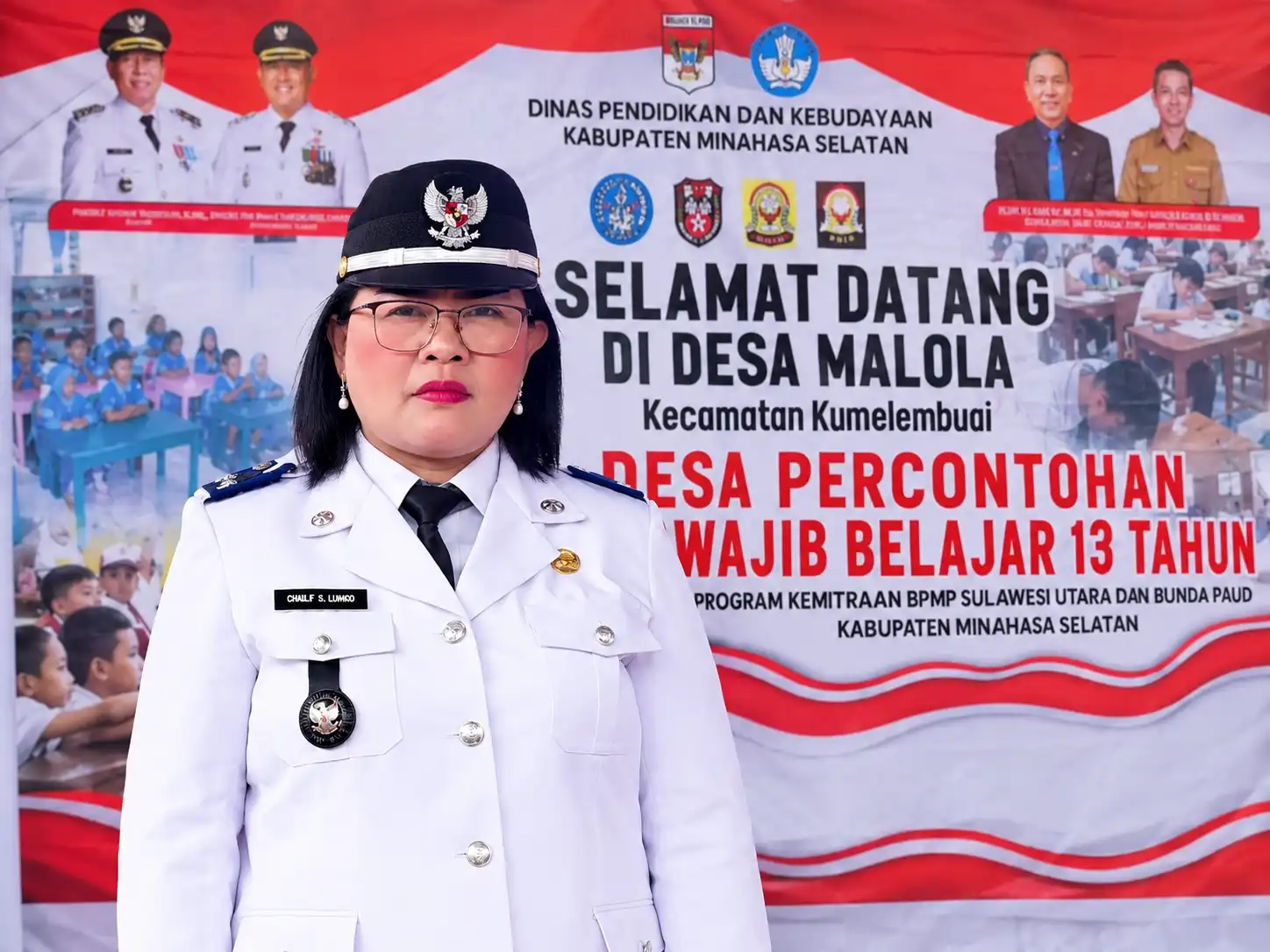 Penjabat Hukum Tua Desa Malola Cianly S Liando SPd MPd