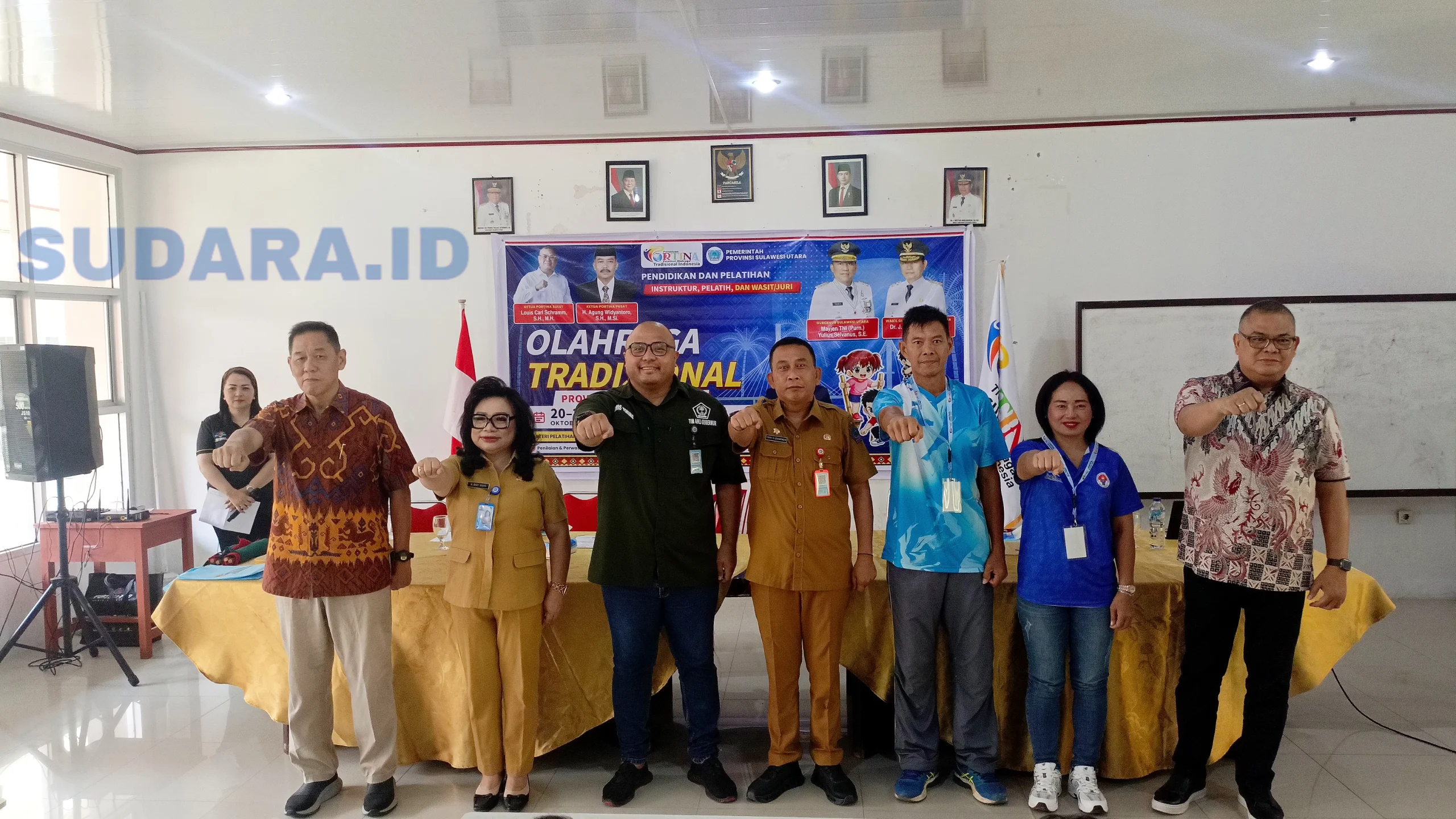 Pembukaan Diklat Instruktur, Pelatih, Wasit/Juri serta Pertandingan Olahraga Tradisional Tingkat SMA/SMK Se-Provinsi Sulawesi Utara. (Foto: Ridho L Tobing)