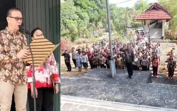 Wakil Rektor Bidang Akademik UNSRAT Prof. Ir. Arthur Pinaria, M.P., Ph.D. membacakan amanat Menpora RI pada upacara peringatan Hari Sumpah Pemuda ke-98 di Manado, Rabu (28/10/2026). (Foto: Istimewa)