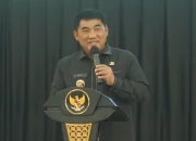 Gubernur Sulut Yulius Selvanus memberikan sambutan pada pelantikan DPC HNSI se-Sulawesi Utara di Manado, Rabu (28/10/2026). (Foto: Istimewa)